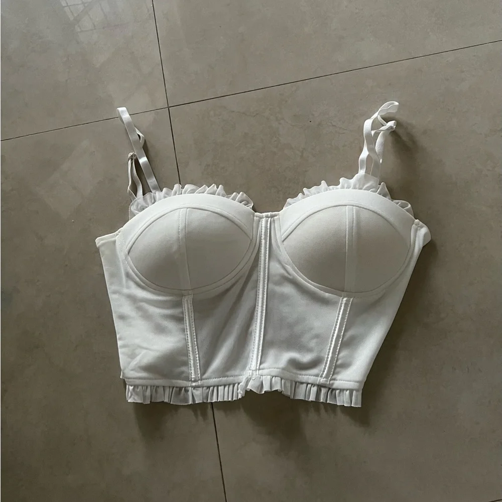 Revolve Super Down Ruffled Top - Picture 5 of 6